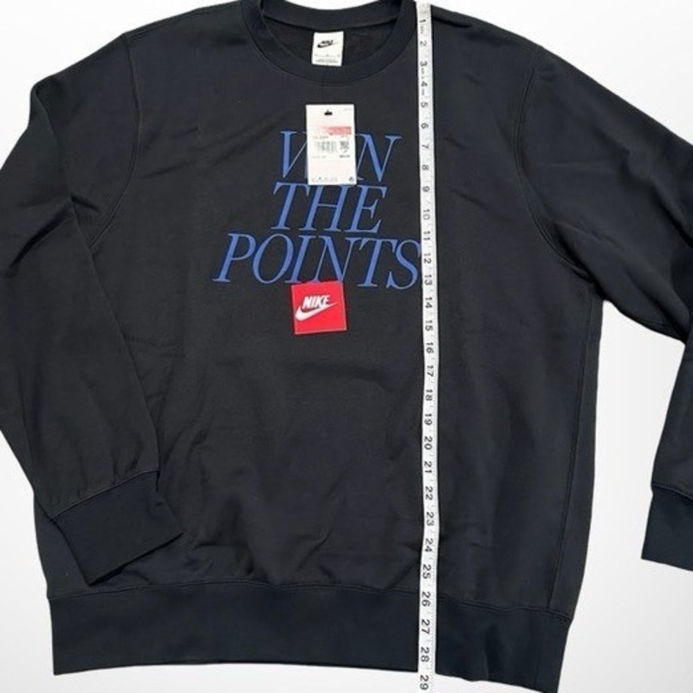 Nike Basketball "Win The Points" Crewneck Sweatshirt Large Black NWT IM7731 - Picture 5 of 8